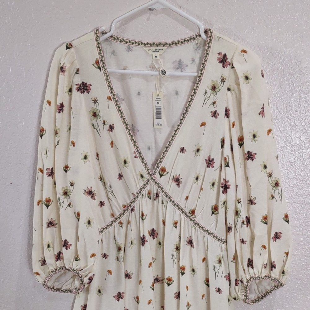 MAX STUDIO LONDON, Size M ,Floral Print Maxi Dress - Picture 3 of 17
